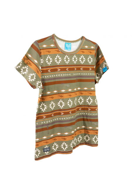 Southwestern Ranchgirl T-Shirt KOWI khaki|earth