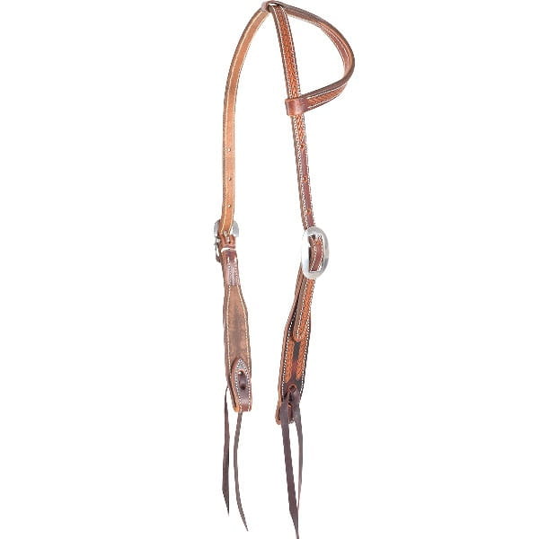 Tooled Rope Slip Ear Headstall