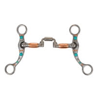 Pool´s Correctional Bit with Copper Rollers and turquoise Beads