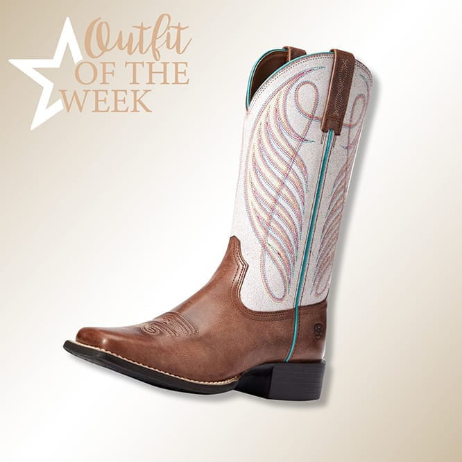 Ariat Womens Round Up Wide Square