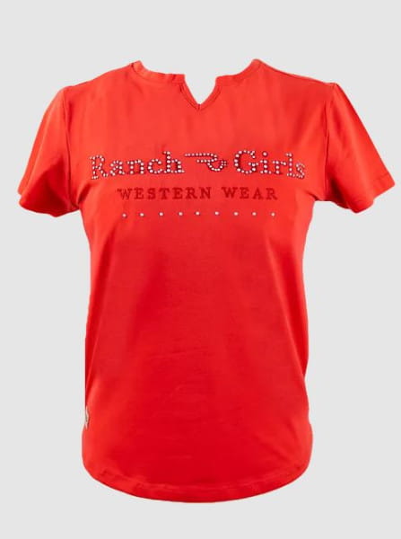 Ranchgirls T-Shirt MATHILDA coral