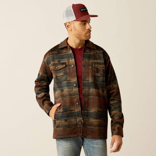 Ariat Mens Caldwell Printed Shirt Jacket