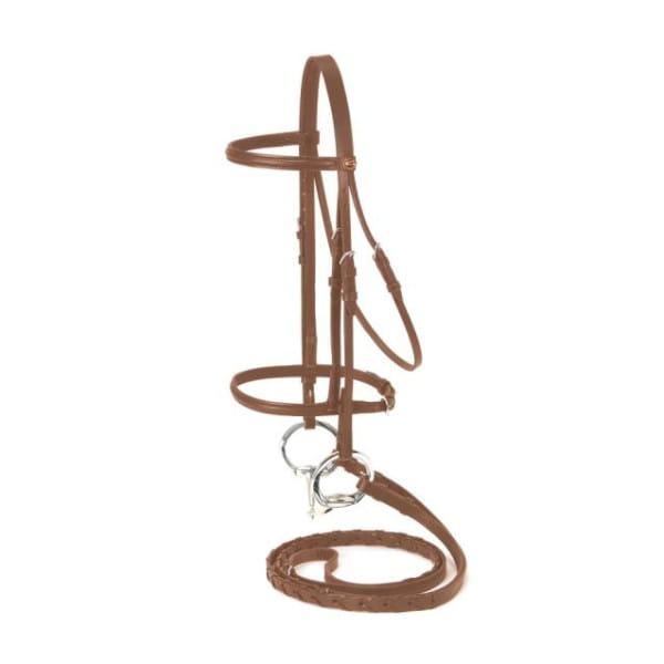 Hunter Trense mit Zügel chestnut