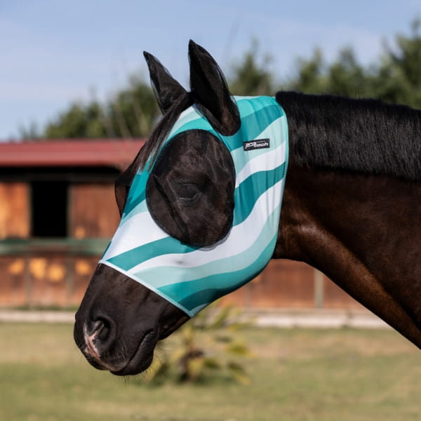 Pro-Tech Lycra Anti-Fly Mask with Ears Colorfull