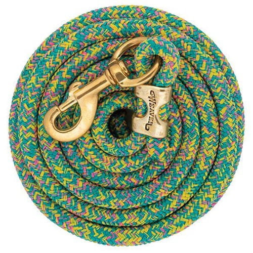 Weaver Poly Lead Rope with a Solid Brass Mosaic