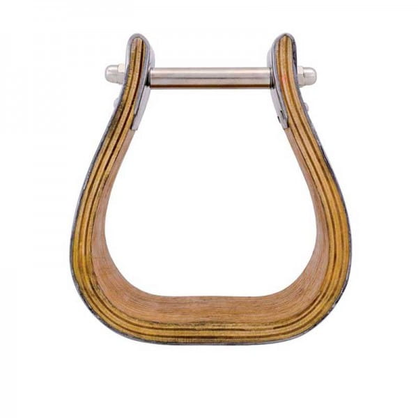 5″ Stainless Steel Covered Wooden Stirrups