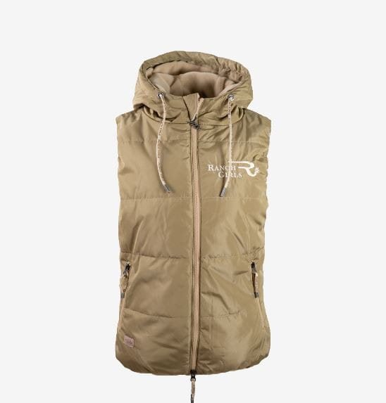 Rachgirls Hooded Vest PAM sand