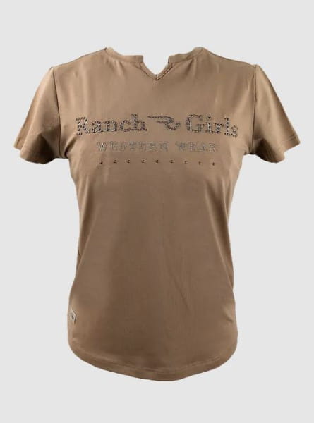 Ranchgirls T-Shirt MATHILDA soft sand