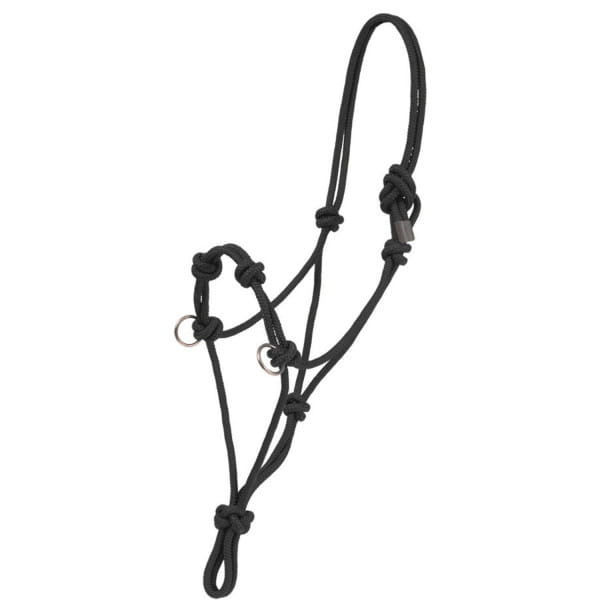 Sidepull Rope Halfter Black