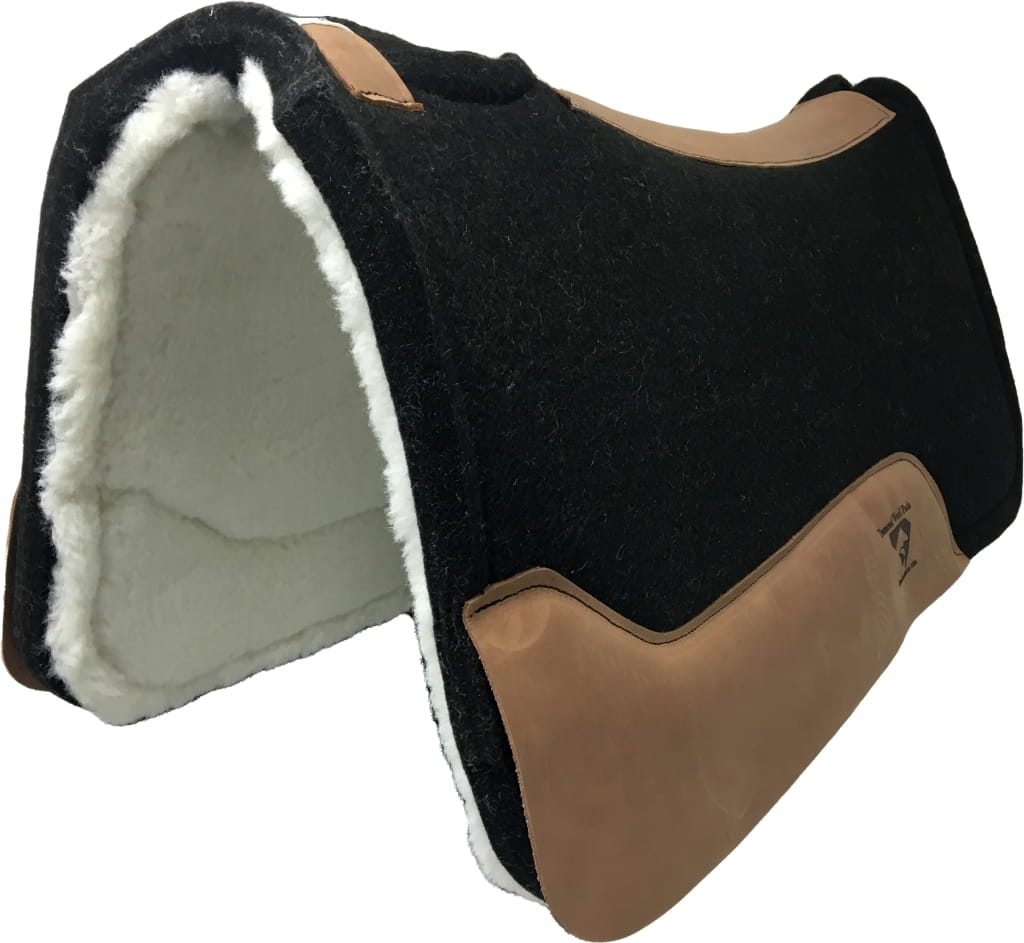 Hochwertige Diamond Wool Pad Black Gold Performance Roper Merino 1 Inch