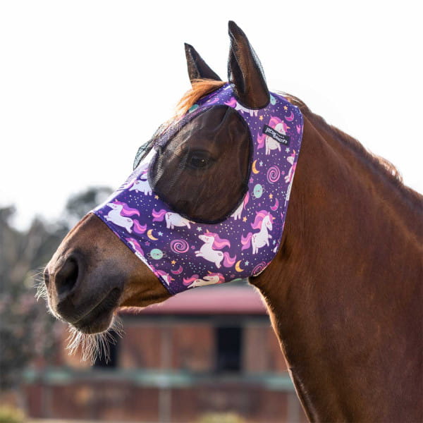 Pro-Tech Lycra Anti-Fly Mask with Ears Colorfull