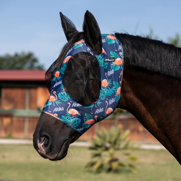 Pro-Tech Lycra Anti-Fly Mask with Ears Colorfull