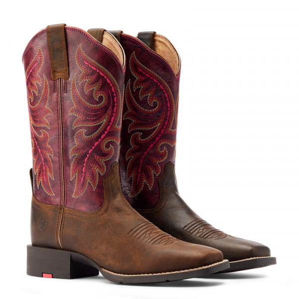 Ariat Womens Round Up Back Zip Western Boots