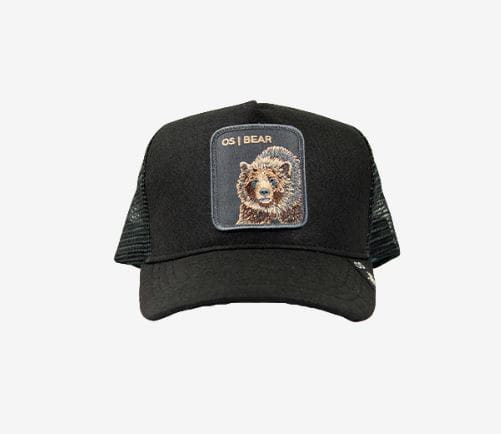 OS Trucker Cap black TEXAS Animal Edition Bear