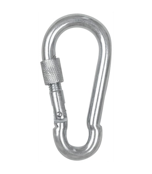Sicherheits-Karabiner mit Schraubverschluss 9cm