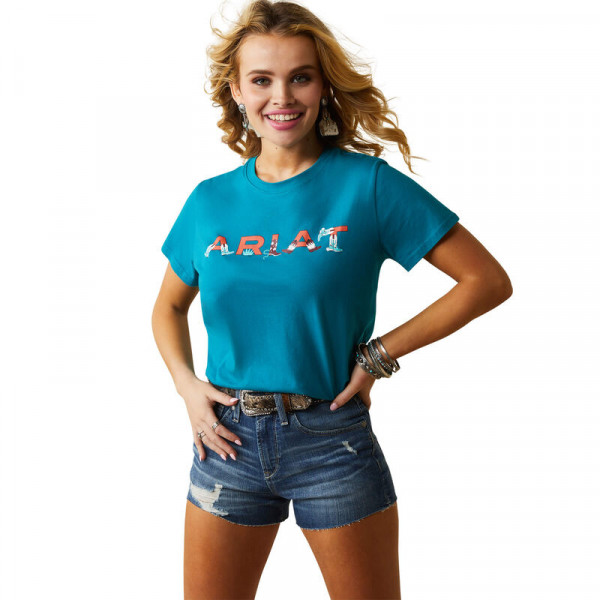 Ariat Womens REAL Boot Kickin&#039; Logo T-Shirt