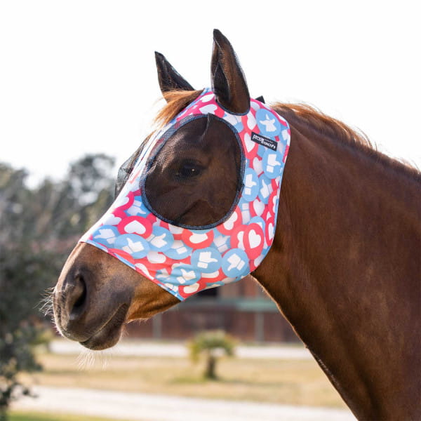 Pro-Tech Lycra Anti-Fly Mask with Ears Colorfull